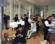 Edgar Degas A Cotton Office in New Orleans oil painting reproduction